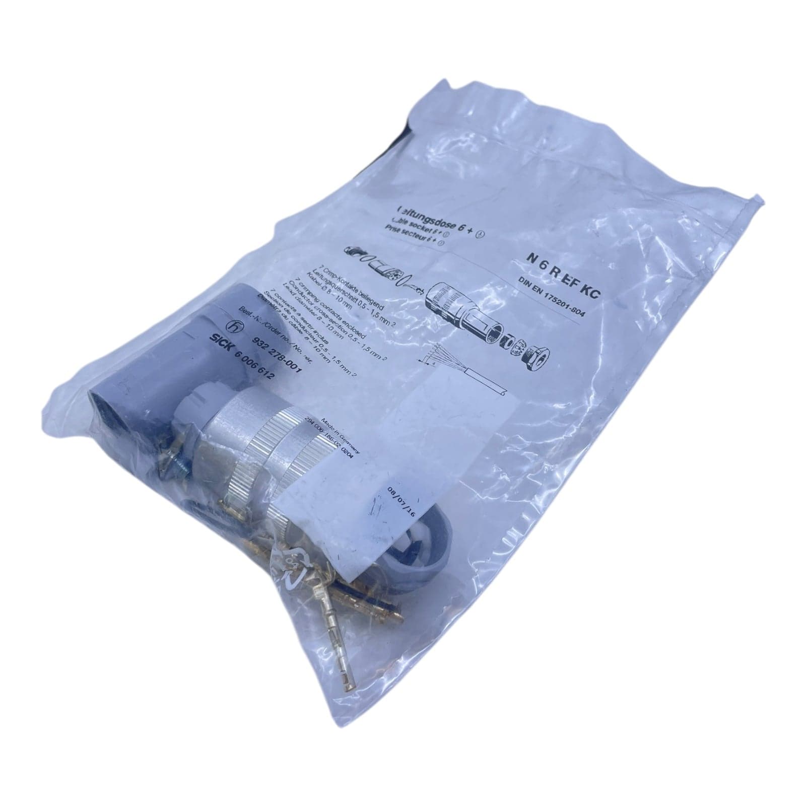 Sick cable socket N 6 R EF KC cable socket suitable for industry