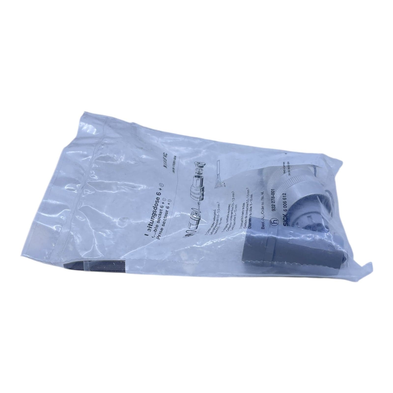 Sick cable socket N 6 R EF KC cable socket suitable for industry view 7