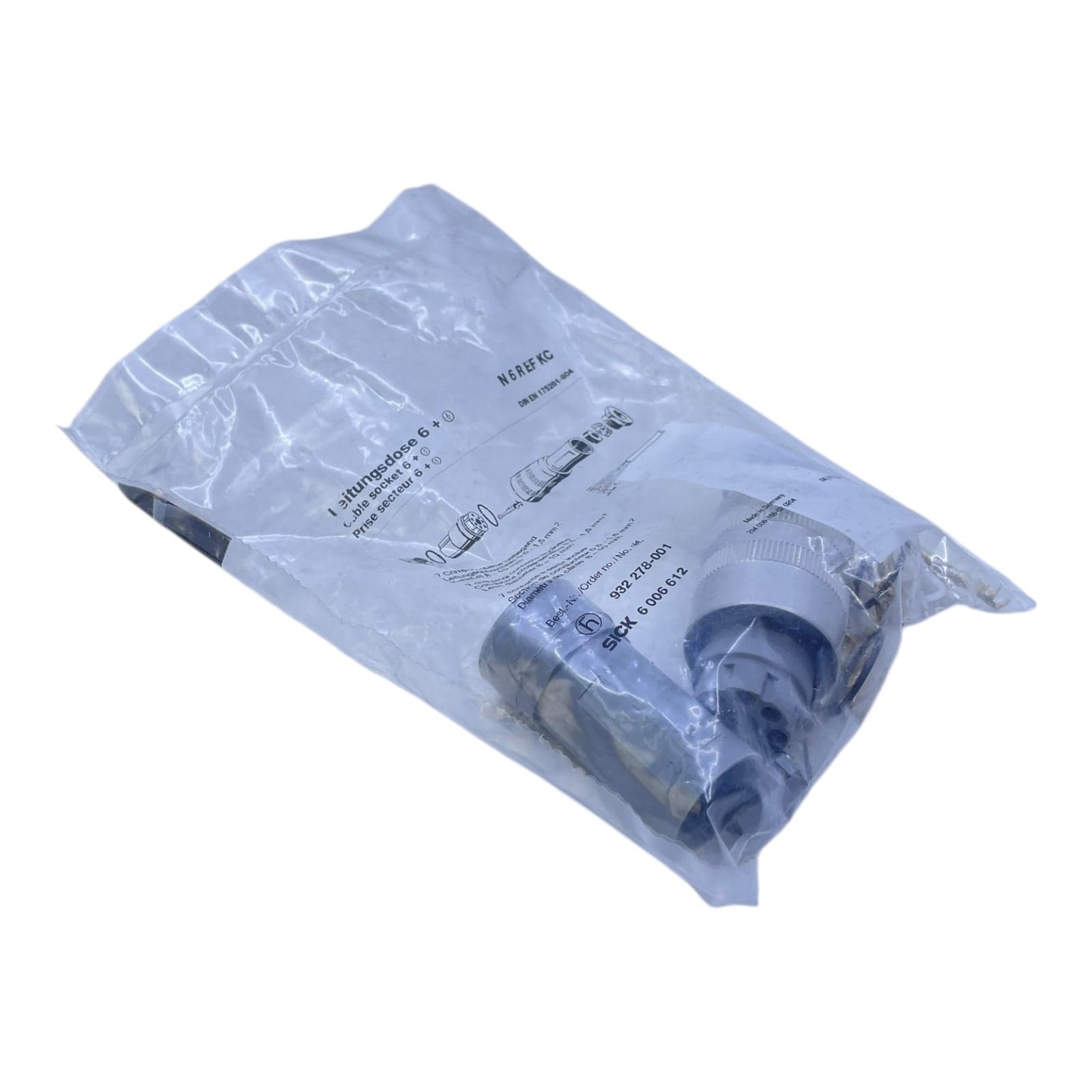 Sick cable socket N 6 R EF KC cable socket suitable for industry view 8