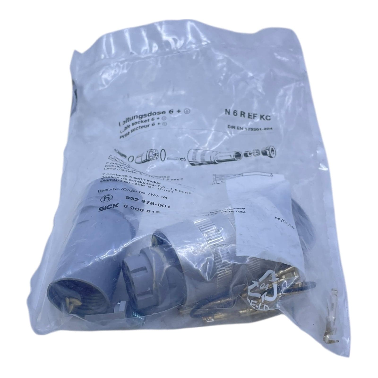 Sick cable socket N 6 R EF KC cable socket suitable for industry view 9