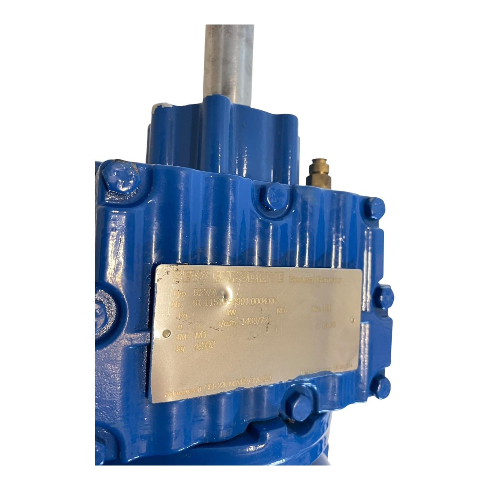 Kaiser 0.37kW geared motor Kaiser Motor GDNK80B/6Rs with SEW R27/A gearbox view 2