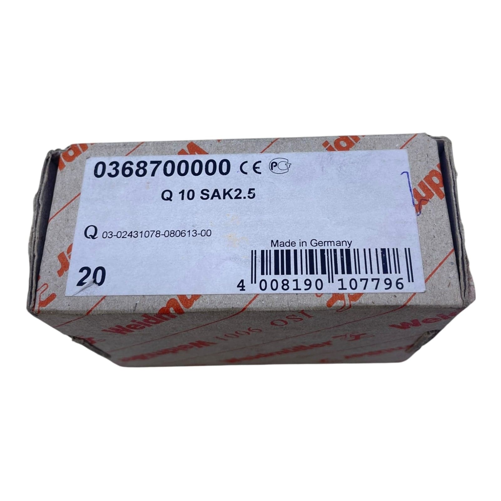 Q 10 SAK2.5 Weidmüller screw bridges 0368700000 PU: 10 pieces For industry view 2