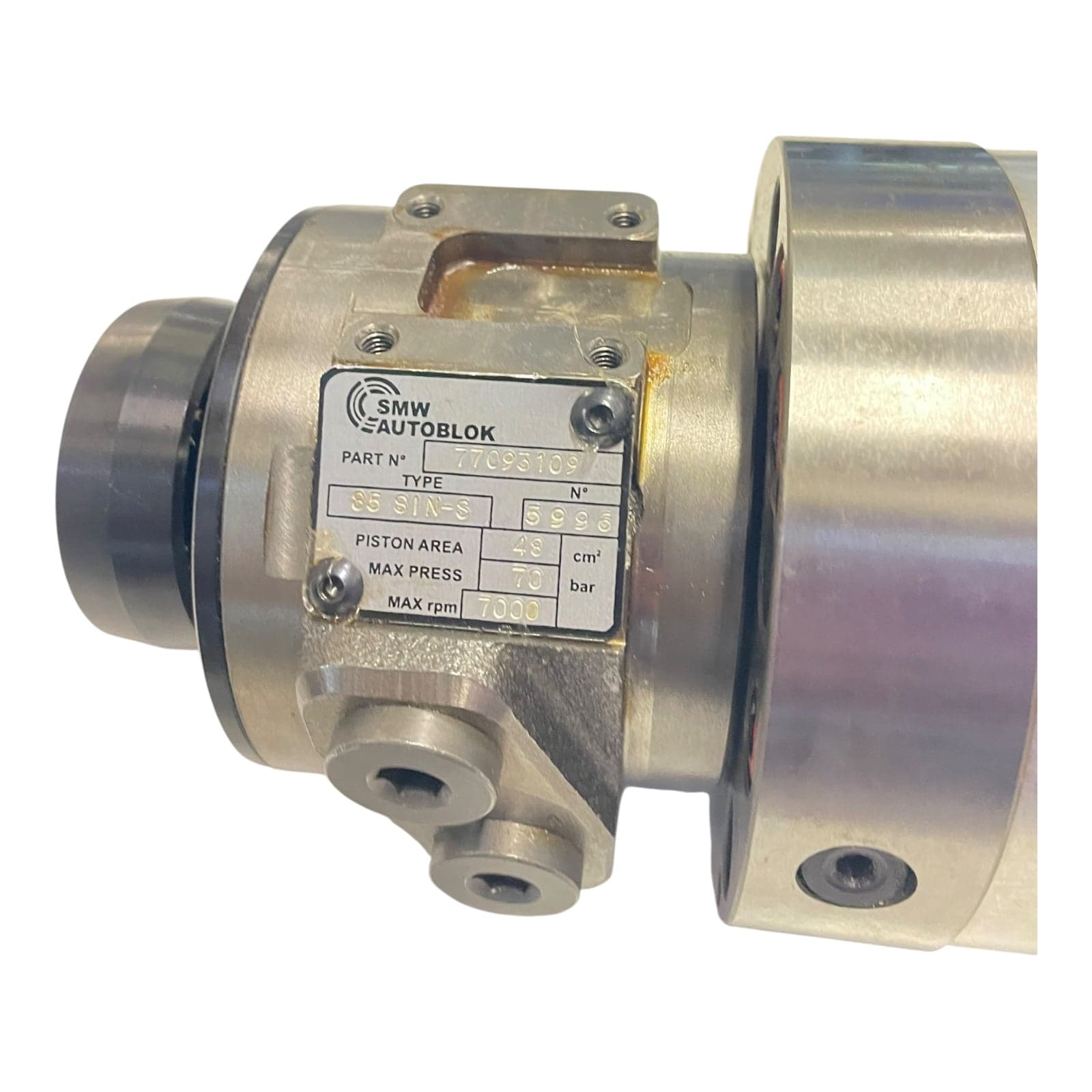 SMW AUTOBLOK clamping cylinder SIN-S 77093109 for industrial use view 2