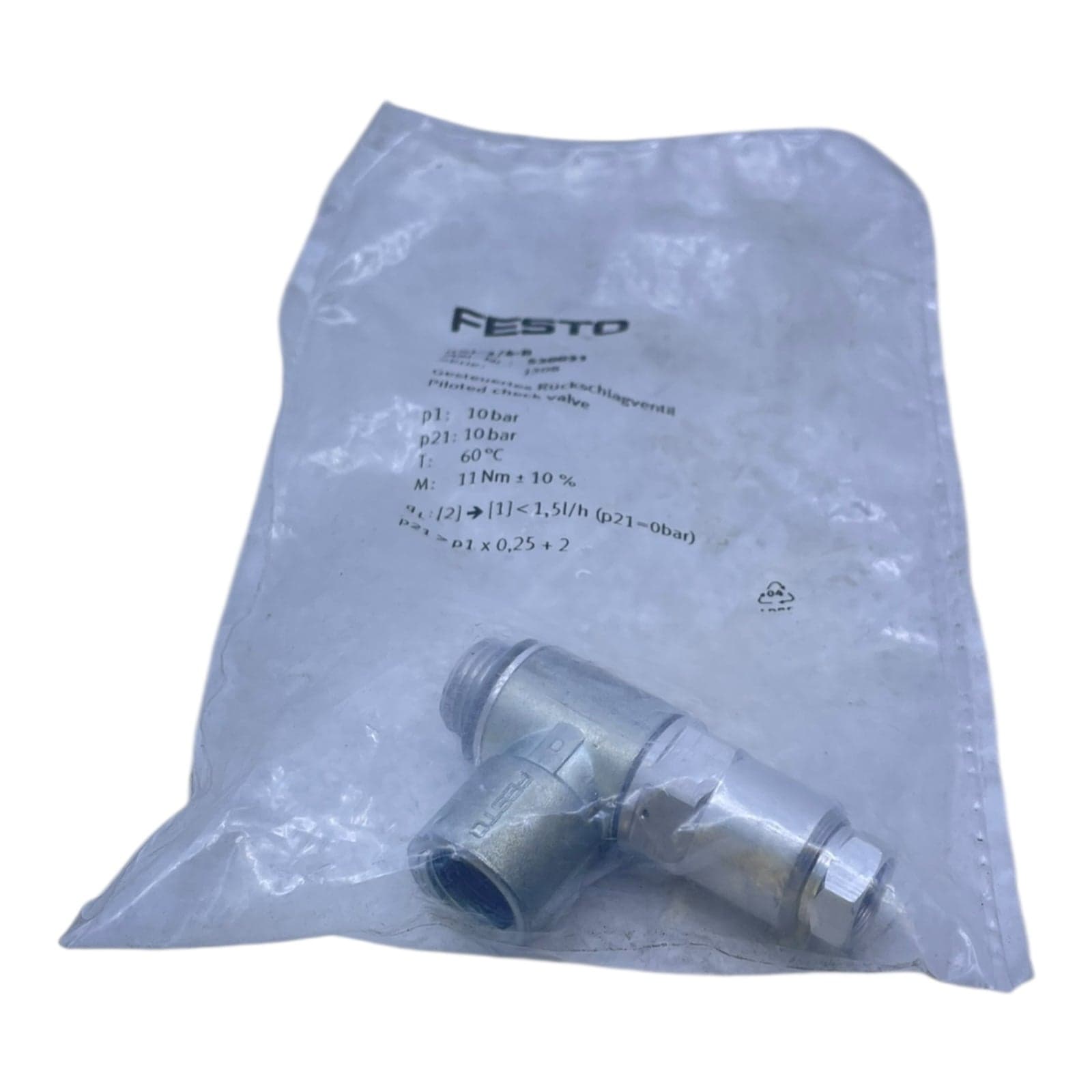 Festo controlled check valve HGL-1/4-B 530031 suitable for industry view 9