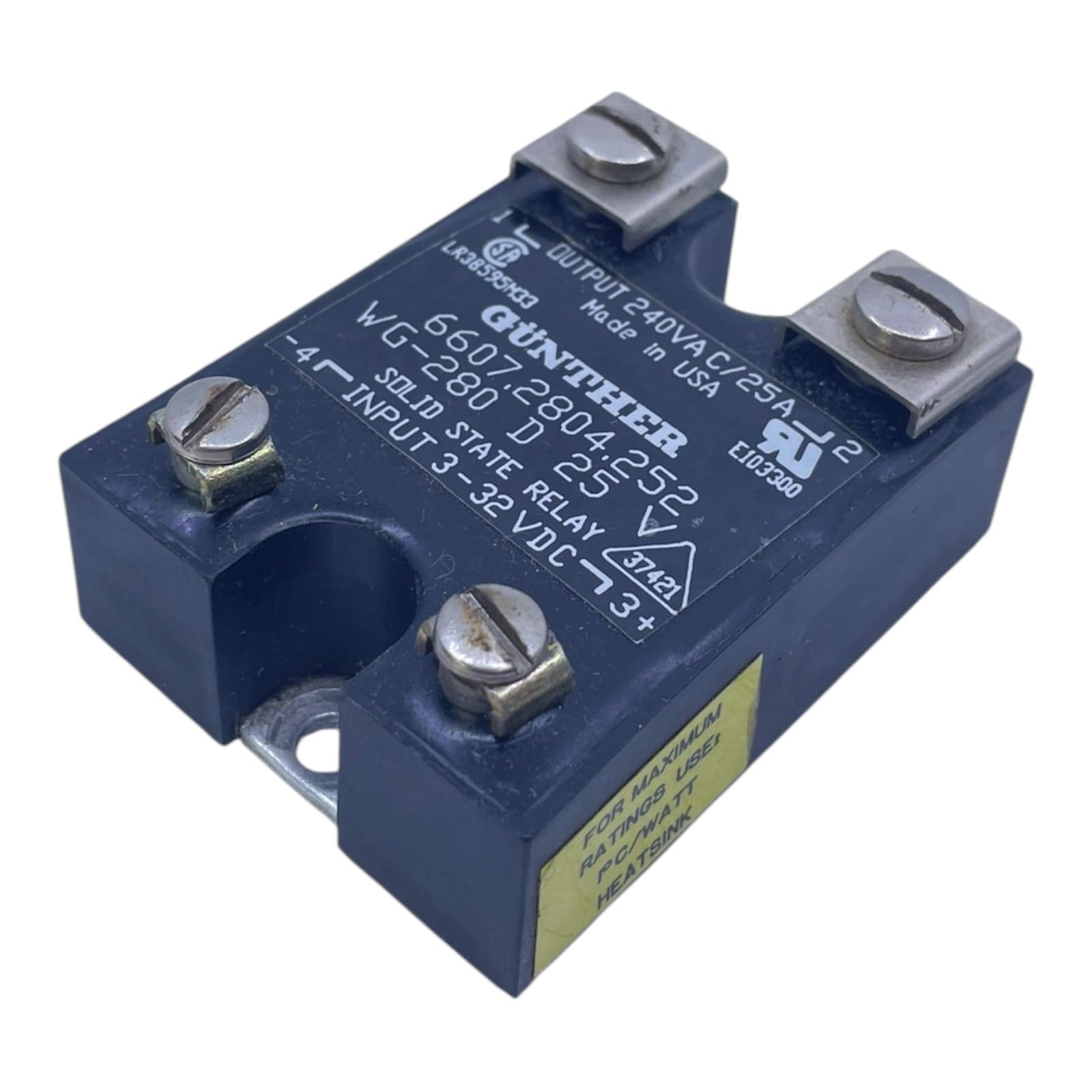Günther solid state relay WG-280 D25 240VAC 25A for industrial use