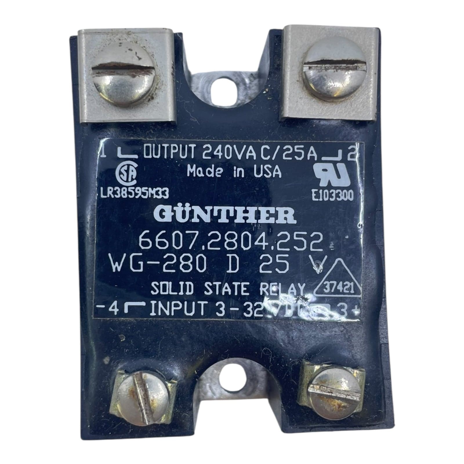 Günther solid state relay WG-280 D25 240VAC 25A for industrial use view 2
