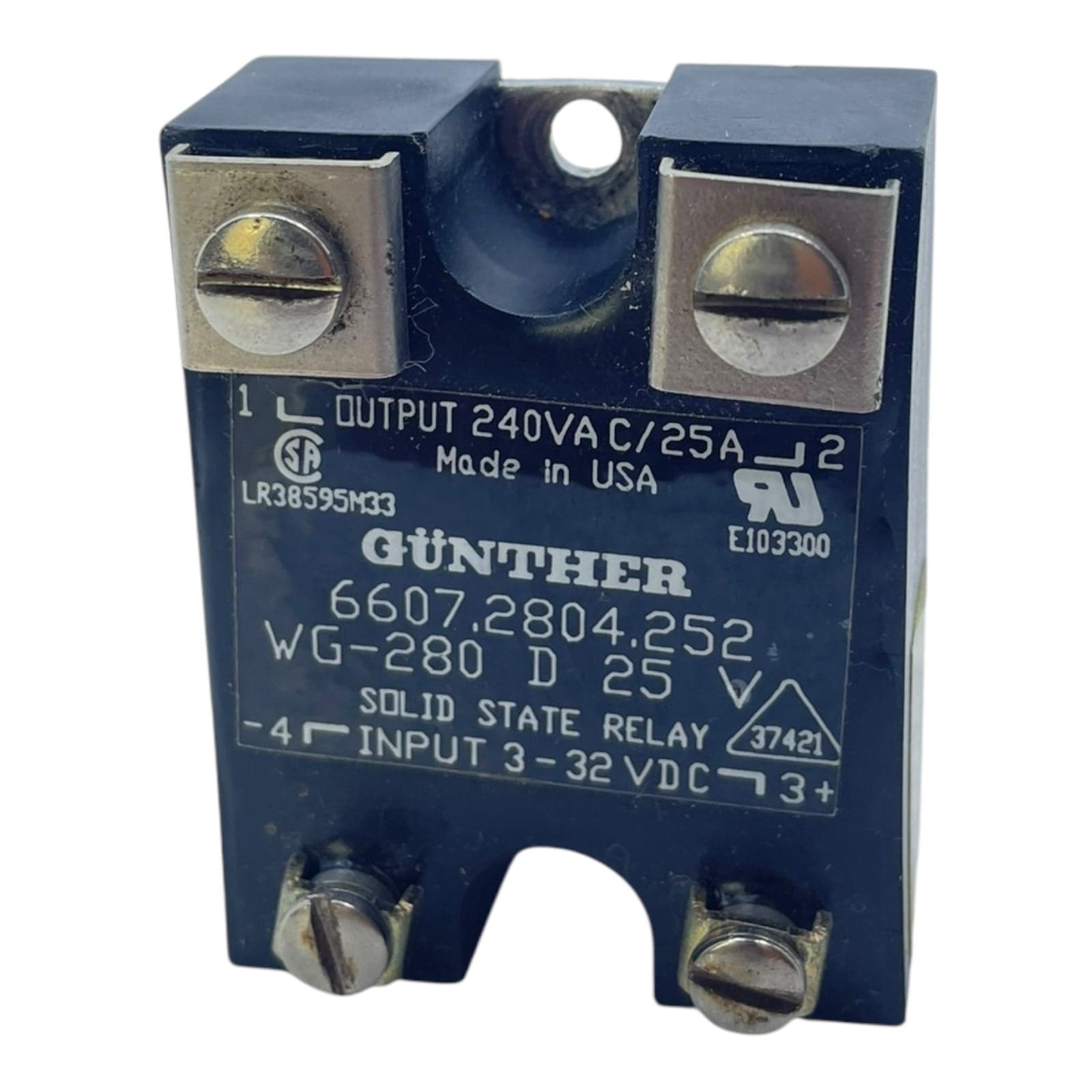 Günther solid state relay WG-280 D25 240VAC 25A for industrial use view 10