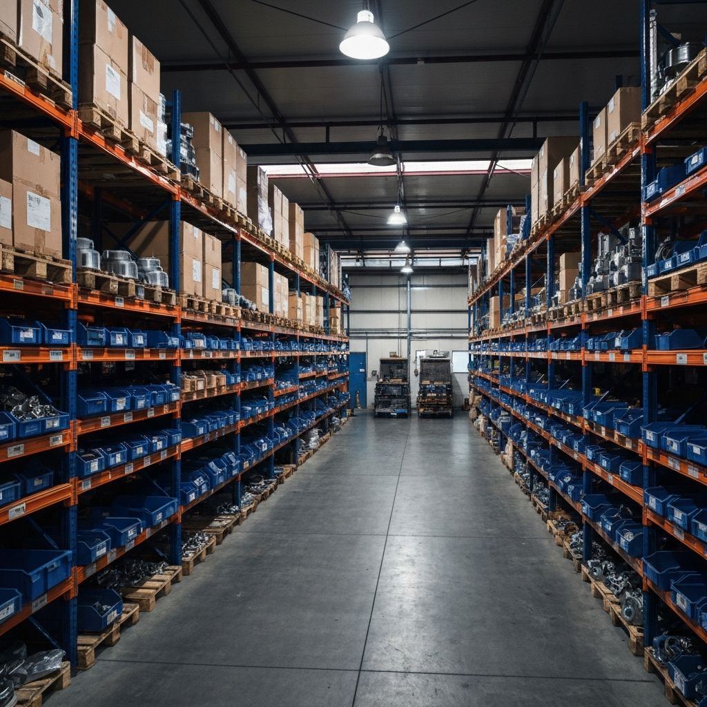 Industrial parts warehouse